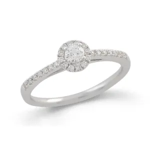 0.26ct Diamond Engagement Ring