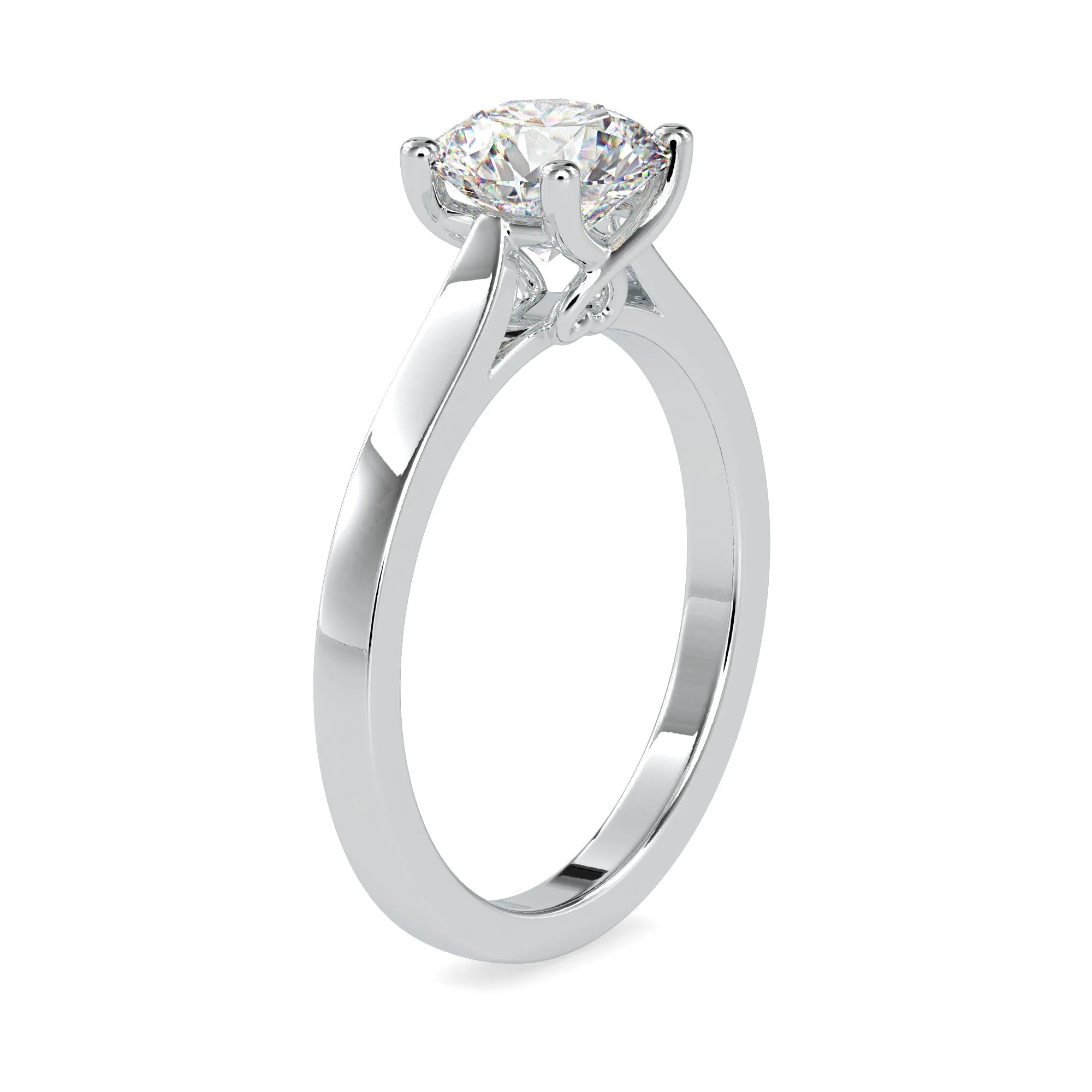 0.30cts. Solitaire Platinum Solitaire Engagement Ring JL PT 0128-A
