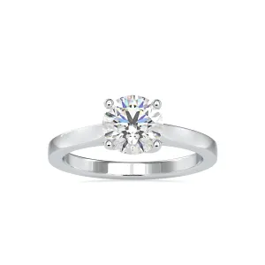 0.30cts. Solitaire Platinum Solitaire Engagement Ring JL PT 0128-A