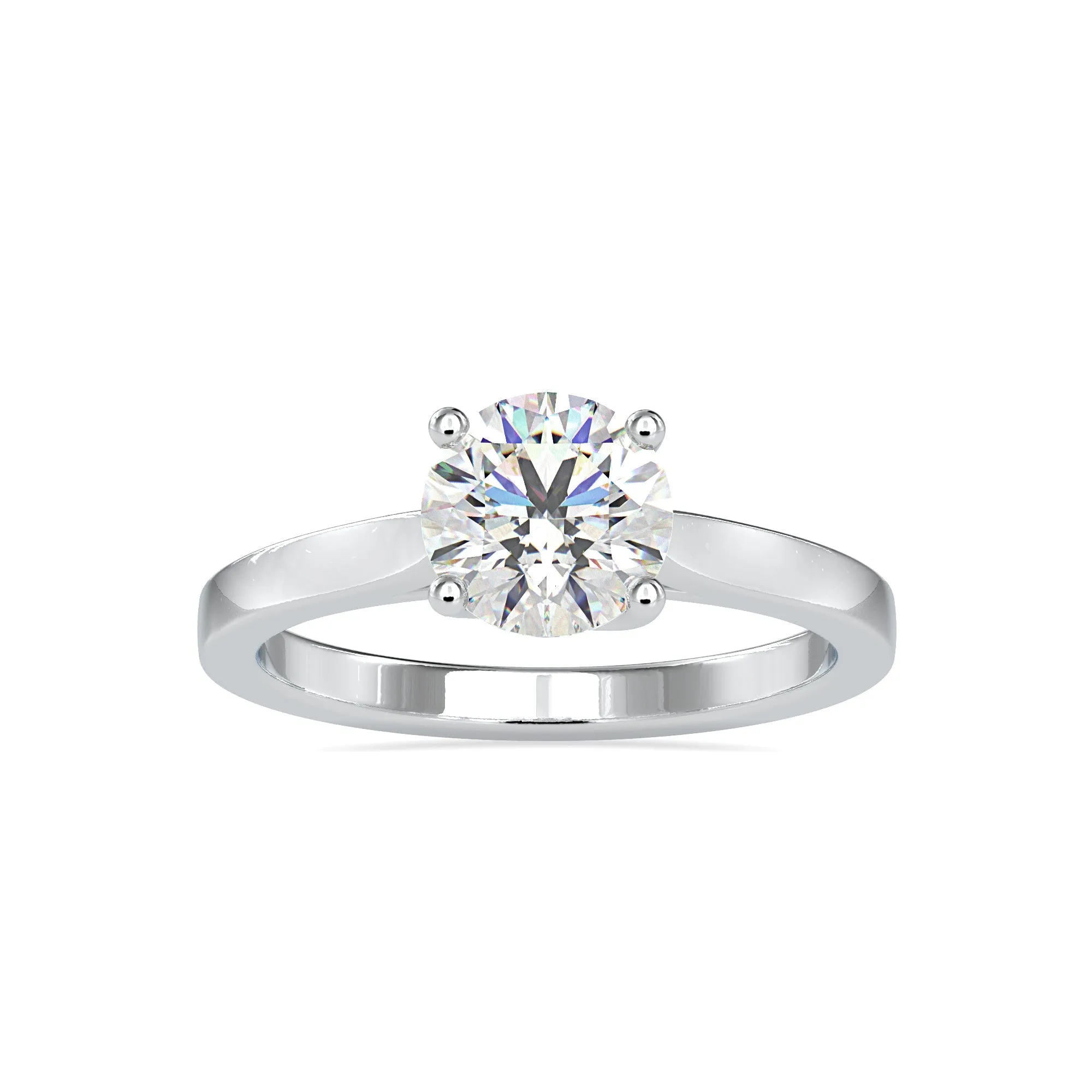 0.30cts. Solitaire Platinum Solitaire Engagement Ring JL PT 0128-A