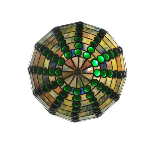 13" Wide Jeweled Beehive Pendant