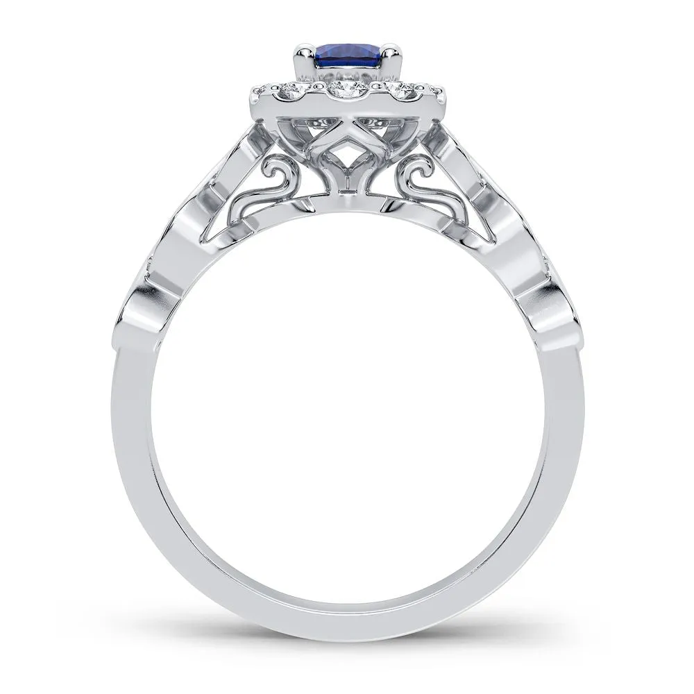 14K 0.28CT Diamond Ruby Ring