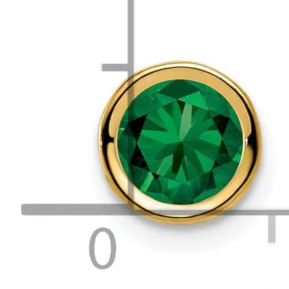 14k Yellow Gold Mount St. Helens Bezel Pendant