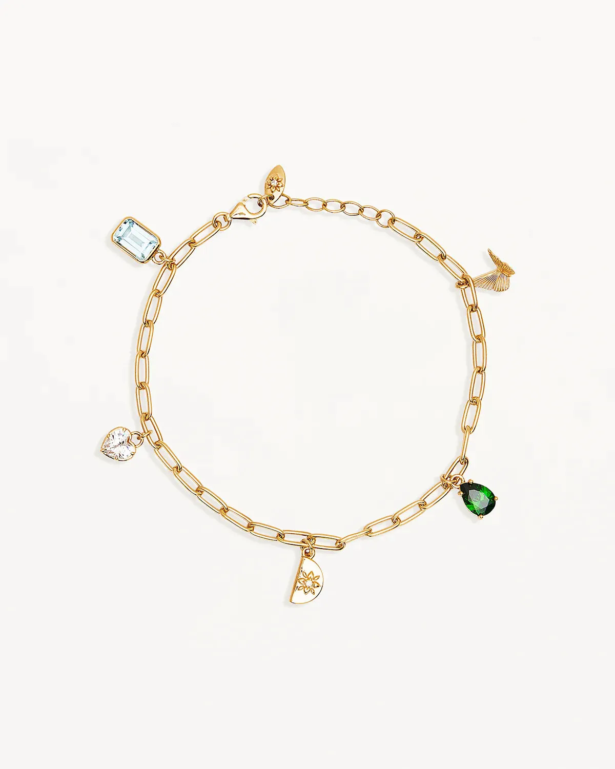 18k Gold Wanderlust Charm Bracelet