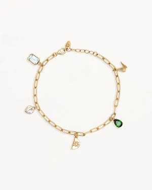 18k Gold Wanderlust Charm Bracelet