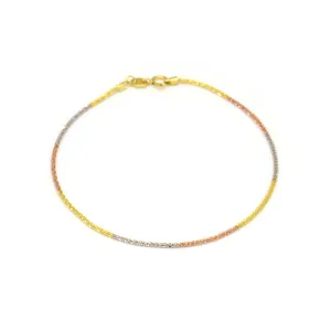 18K rose gold white gold color gold star bracelet 18k yellow gold bracelet