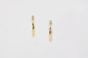 18k Yellow Gold Hoop Earrings (1.91g.)