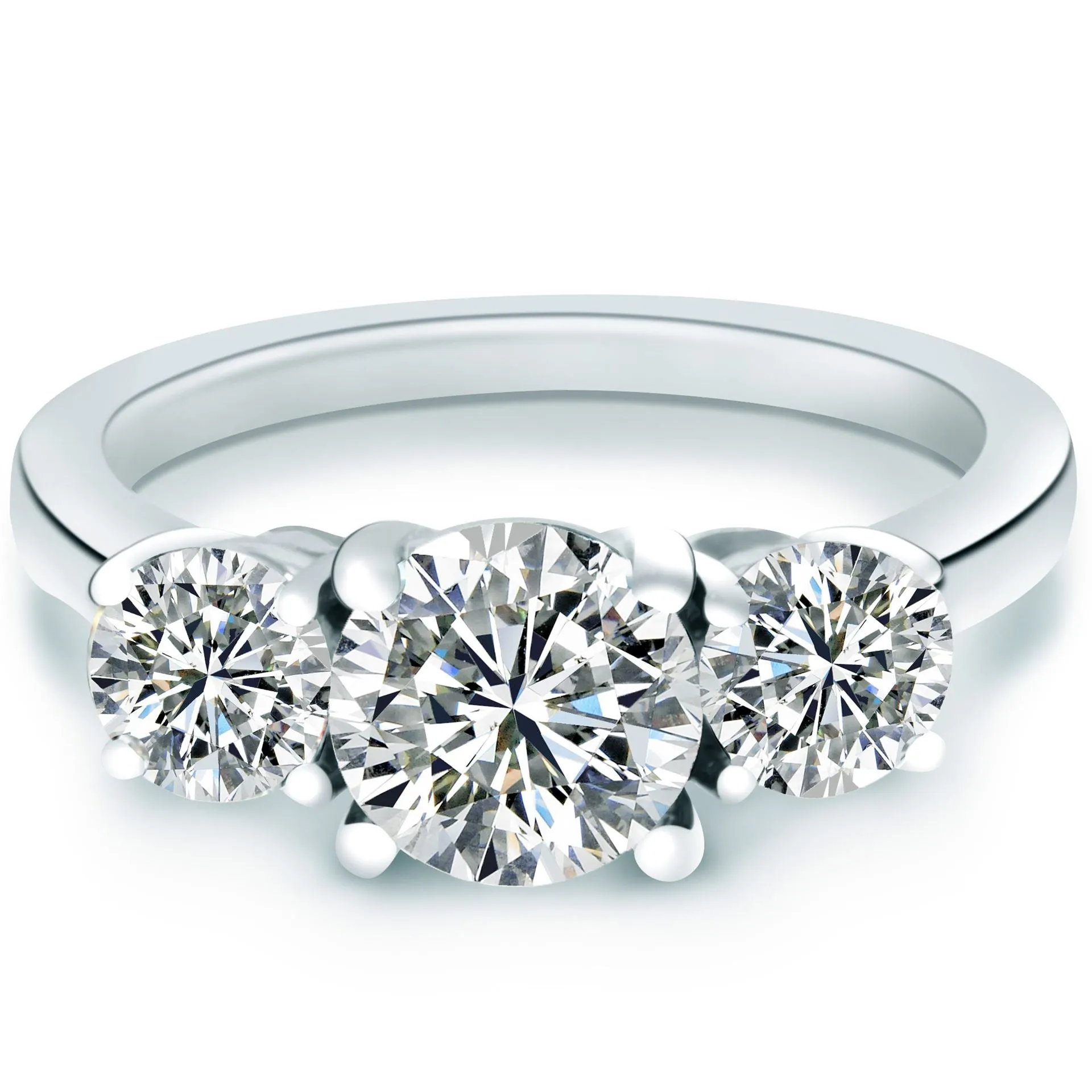 3.00 CARAT ROUND BRILLIANT CUT DIAMOND ENGAGEMENT RING