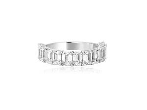 3.12cts D/EVS1 Emerald Lab Diamond White Gold Ring