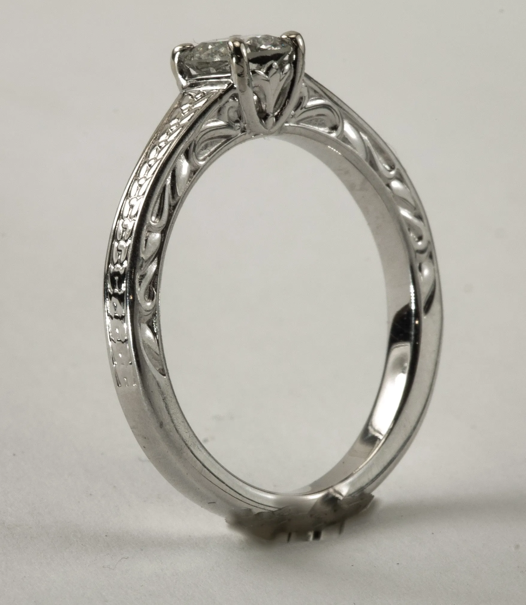 .55 Carat 14kt White Gold Solitaire