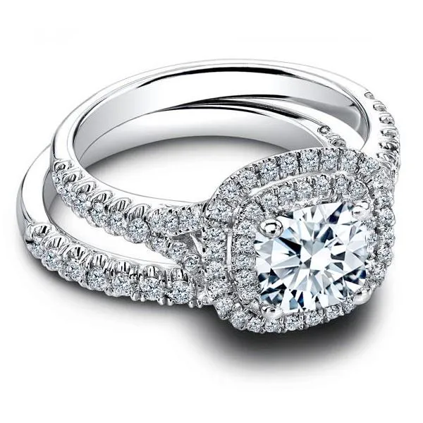 6.00 CARAT CENTER ROUND BRILLIANT CUT DIAMOND HALO ENGAGEMENT RING
