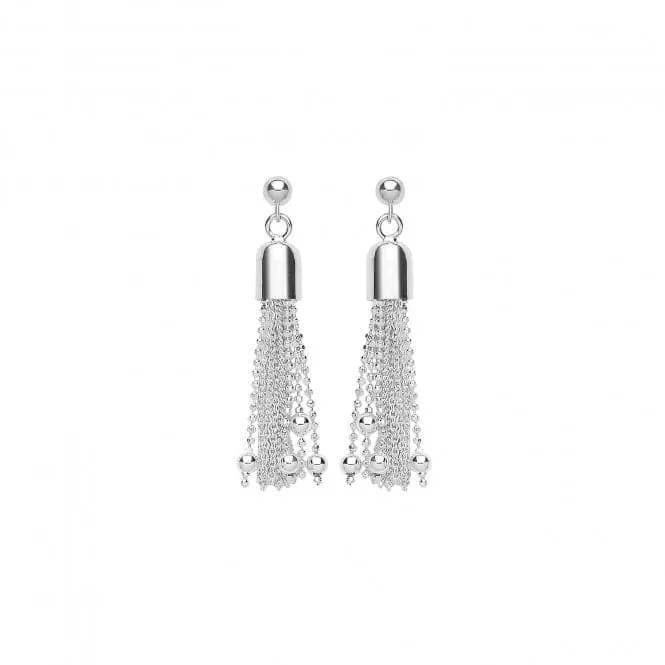 Acotis Silver Earrings Drops Tassel G51237