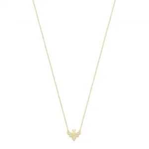 Acotis Silver Necklace Gold Plated With Bee G3390GP