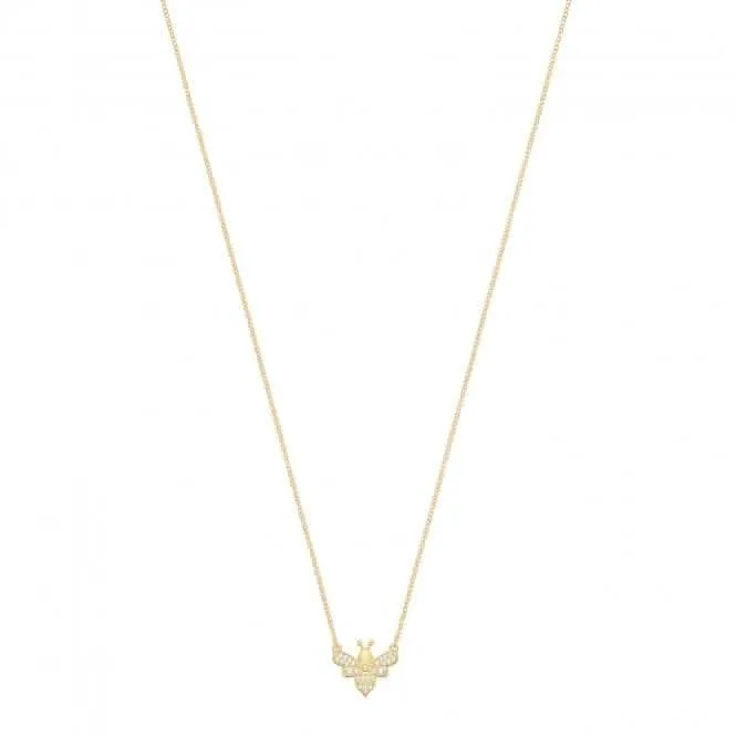 Acotis Silver Necklace Gold Plated With Bee G3390GP