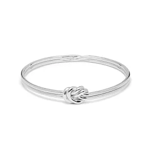 Annie Haak Silver Lover's Knot Bangle - Large Plus