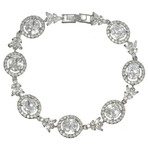 Ansley Cubic Zirconia Bridal Bracelet