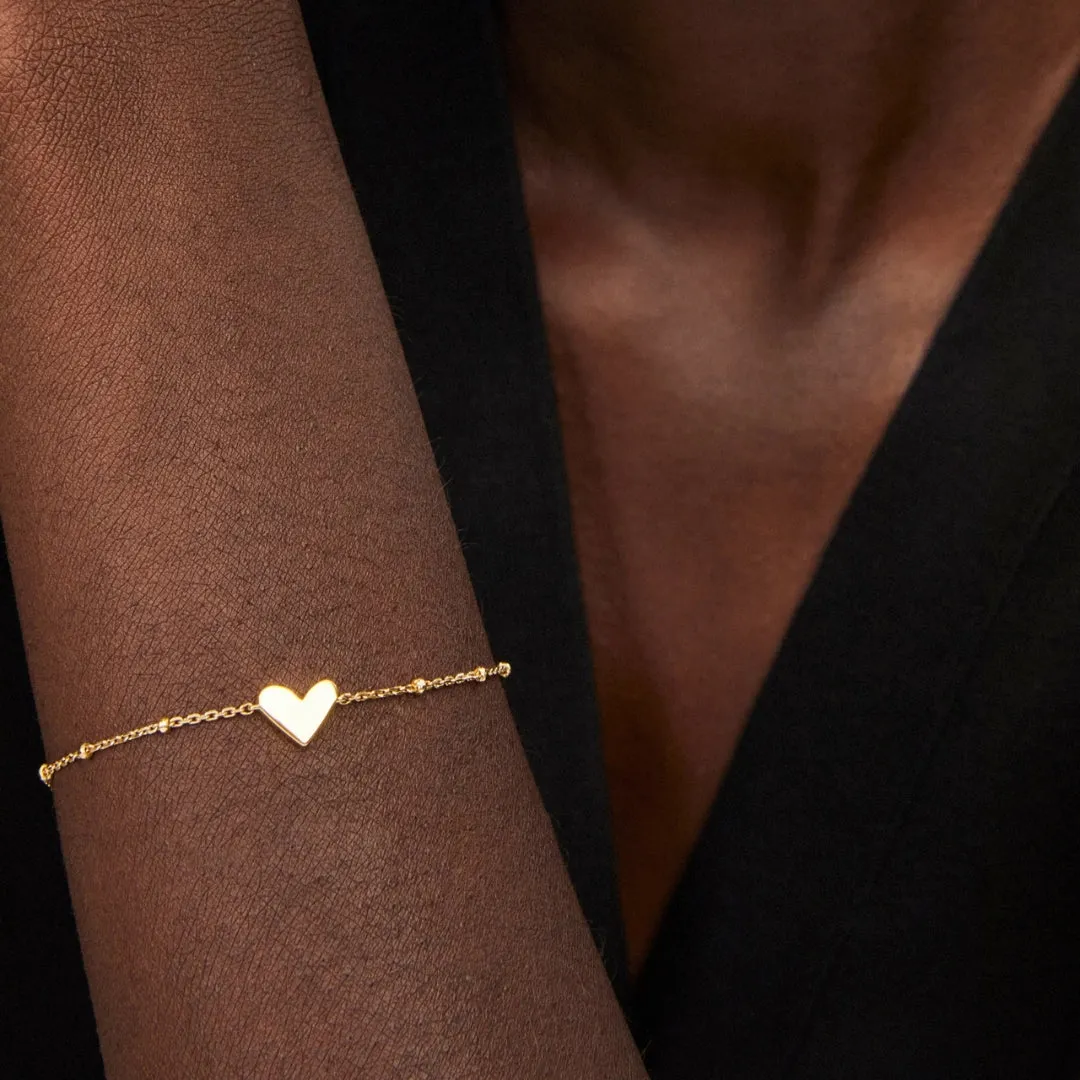 Ari Heart 18K Gold Vermeil Delicate Chain Bracelet by Kendra Scott
