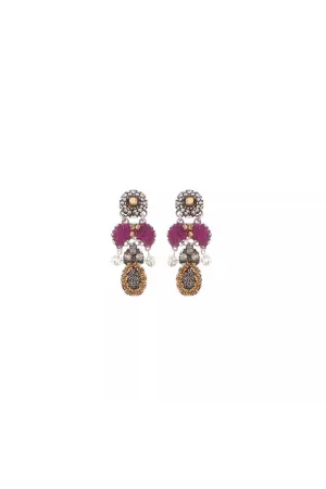 AYALA BAR CHERRY BLOSSOM BEGONIA EARRINGS
