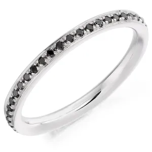 Black Diamond Full Eternity Ring