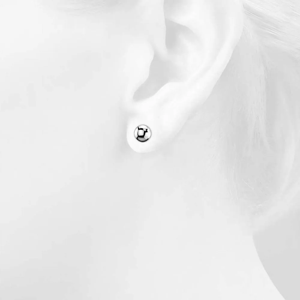Boxed She Believed She Could Inscriptions White Gold Layered Bracelet & Ball Stud Earrings Set