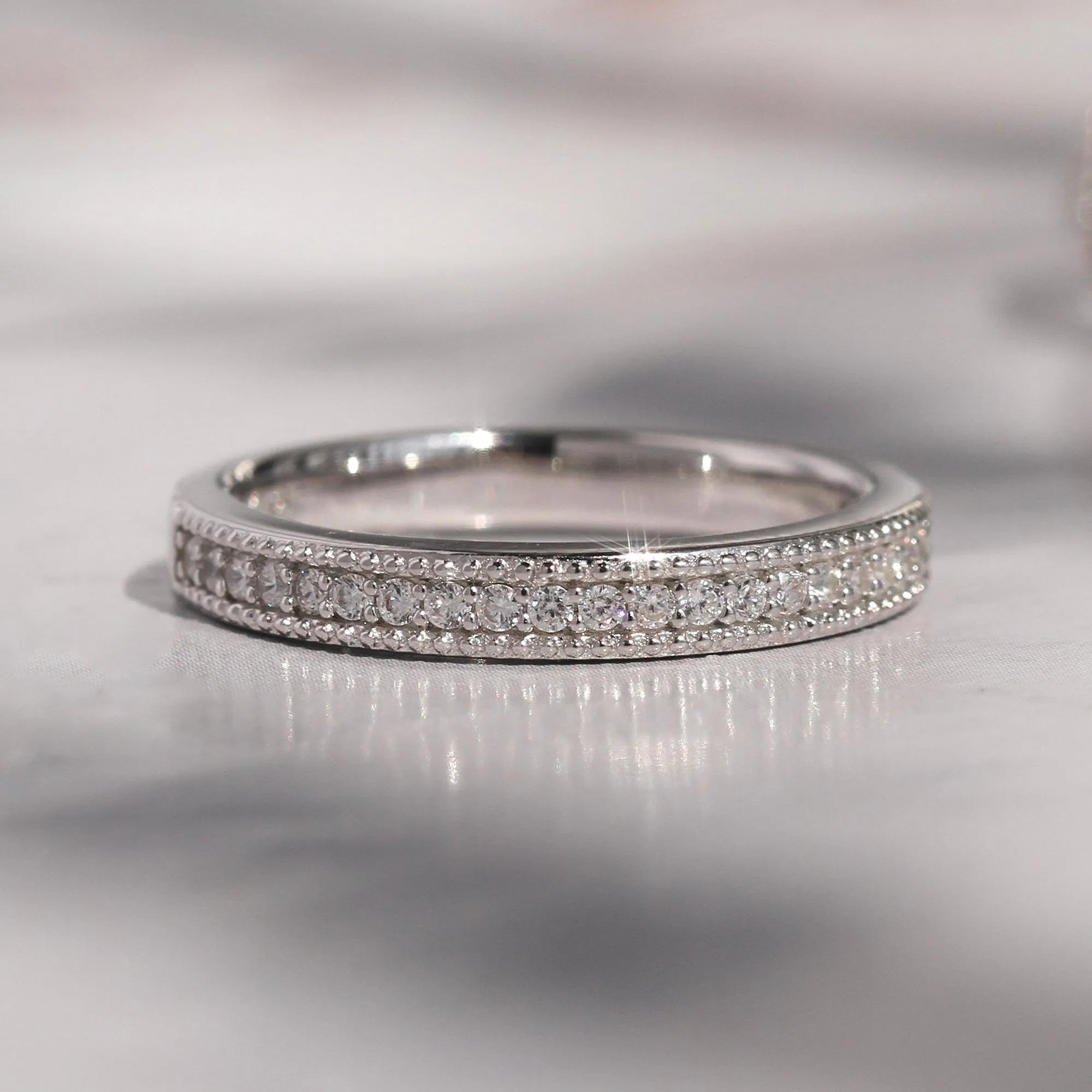 Brilliant 0.5 CT Vintage Halo Ring Set
