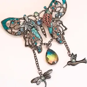 Butterfly Hummingbird & Dragonfly Nature Brooch