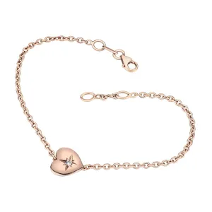 Canadian Diamond Heart Bracelet