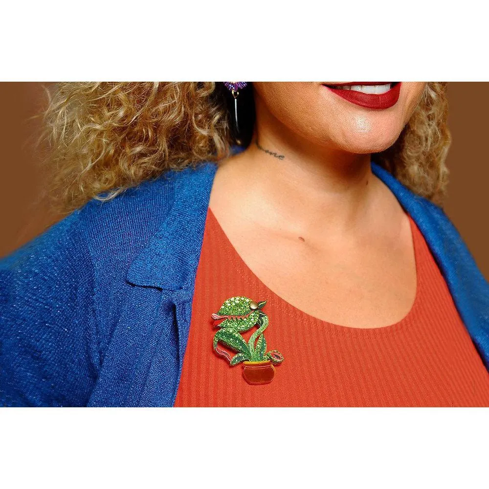 Carnivorous Plant Brooch by Laliblue