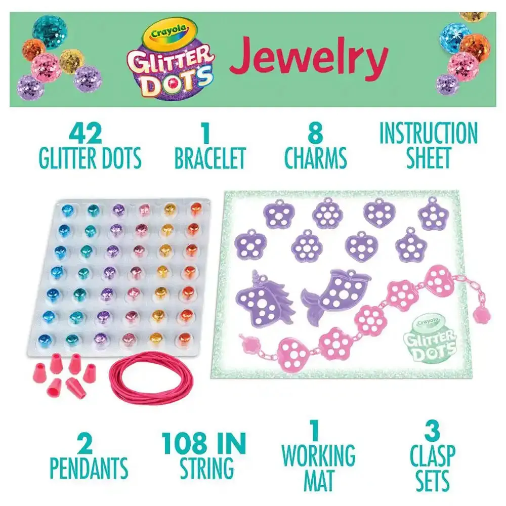 Crayola Glitter Dots Jewelry Kit