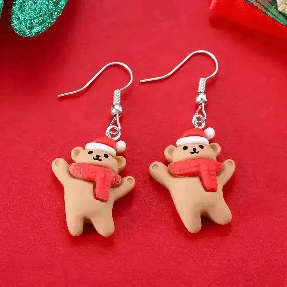 Creative Cartoon Christmas Earrings Fashion