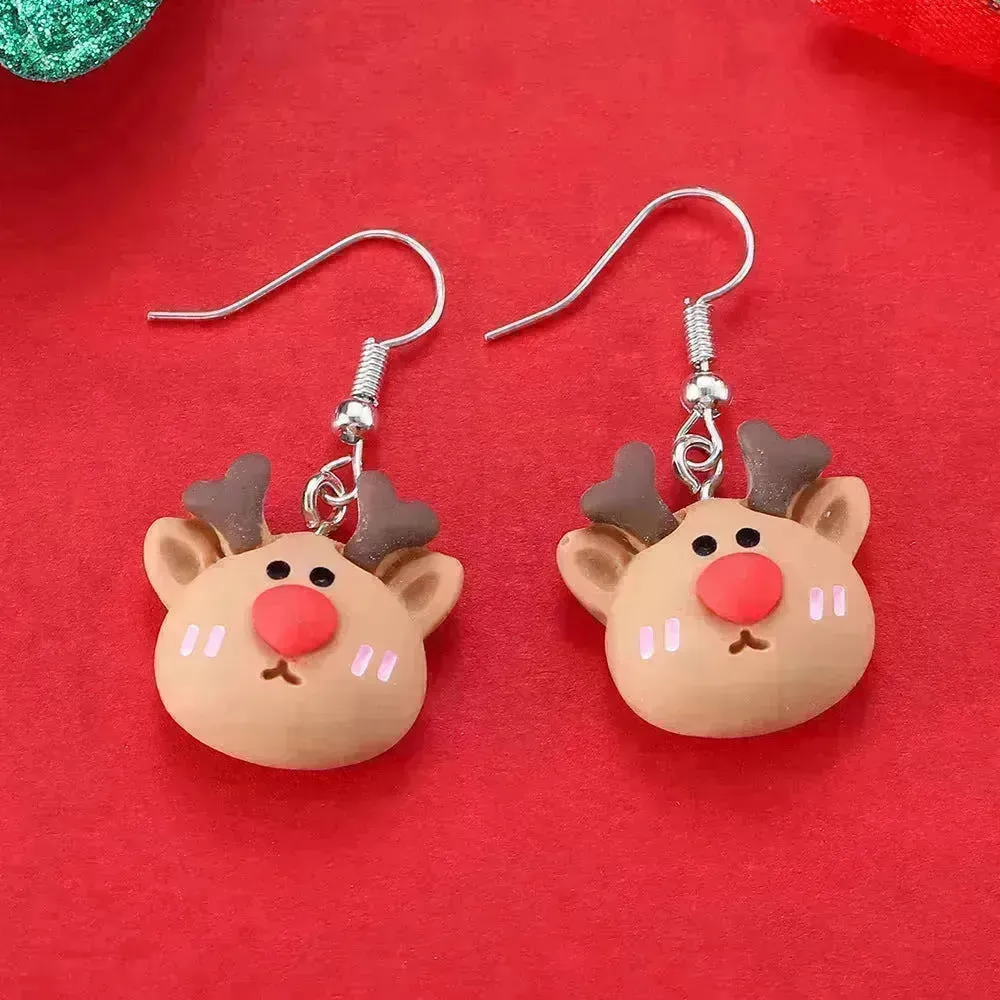 Creative Cartoon Christmas Earrings Fashion