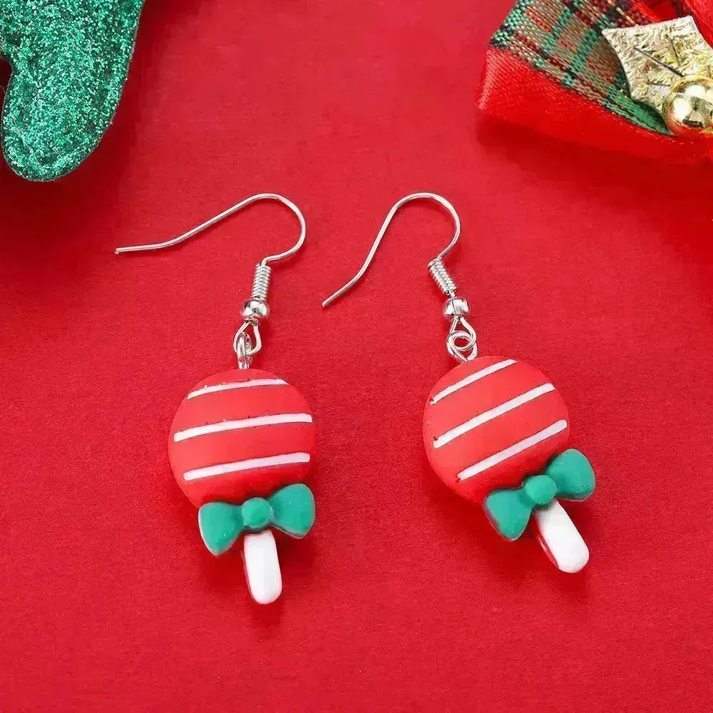 Creative Cartoon Christmas Earrings Fashion