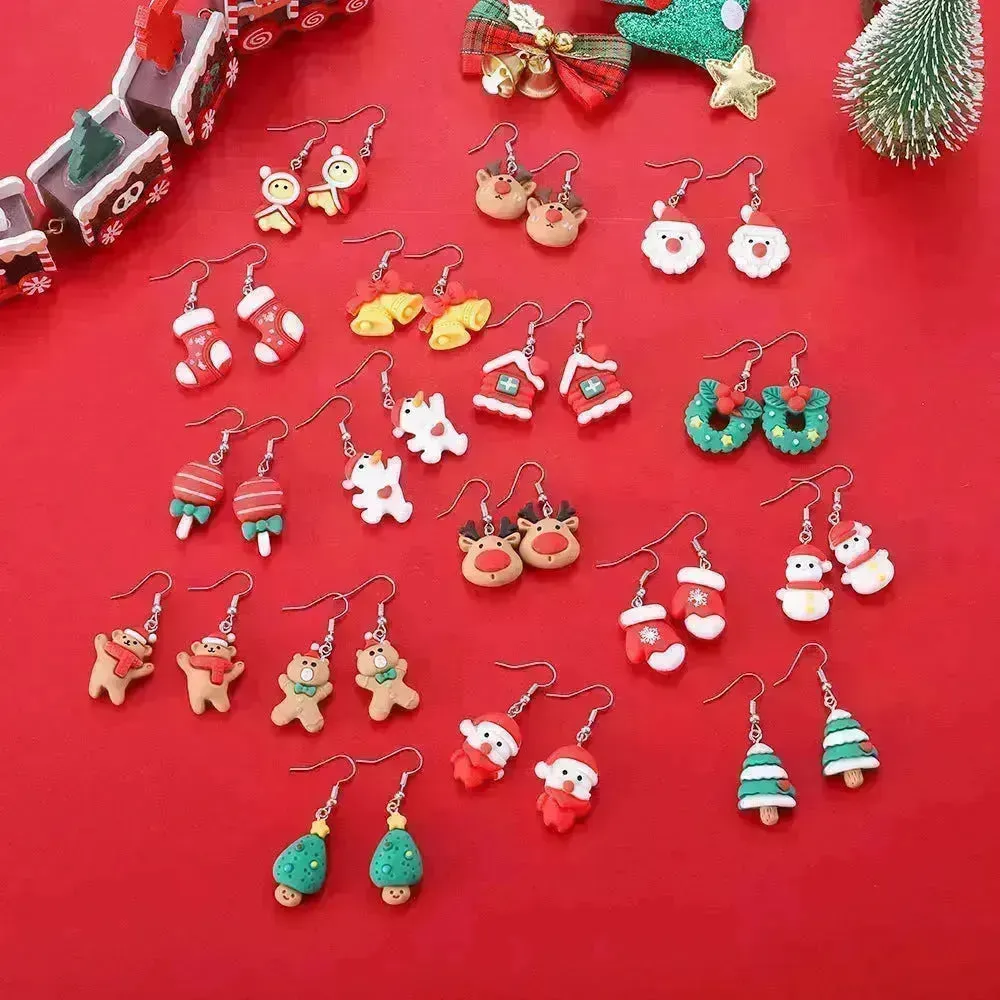 Creative Cartoon Christmas Earrings Fashion