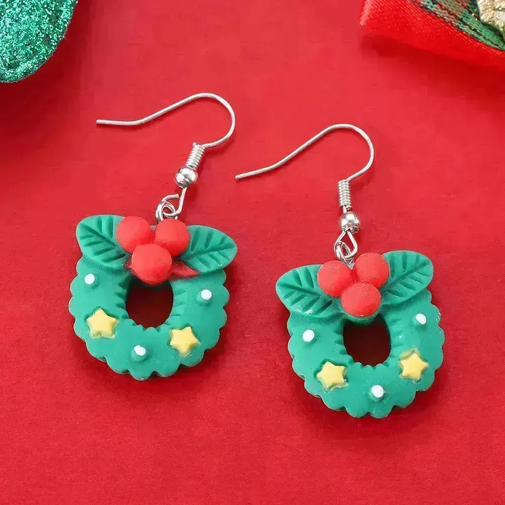 Creative Cartoon Christmas Earrings Fashion