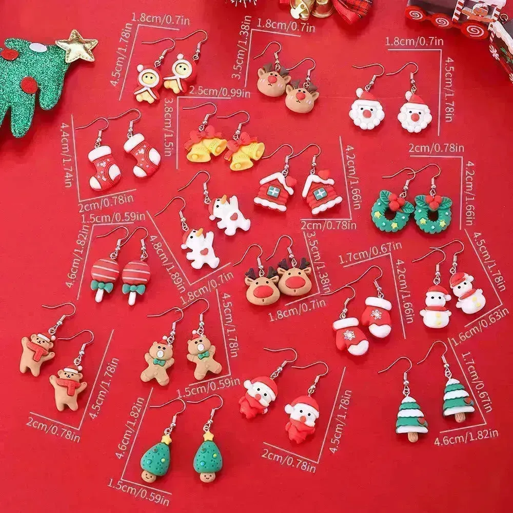 Creative Cartoon Christmas Earrings Fashion