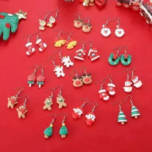 Creative Cartoon Christmas Earrings Fashion