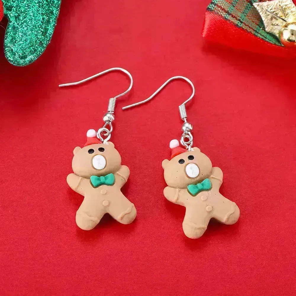Creative Cartoon Christmas Earrings Fashion