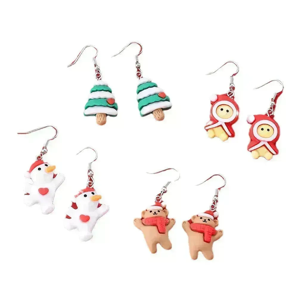 Creative Cartoon Christmas Earrings Fashion