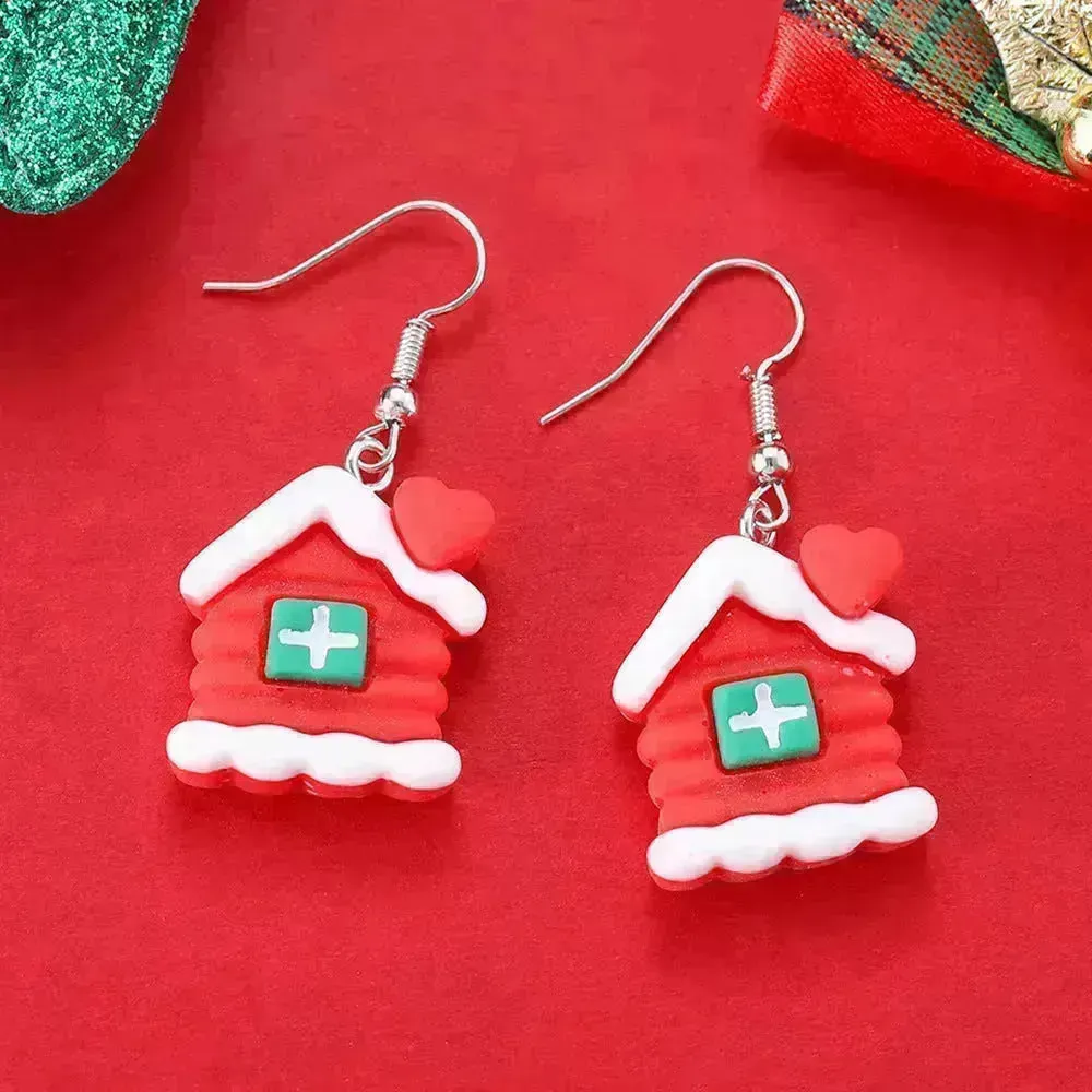 Creative Cartoon Christmas Earrings Fashion