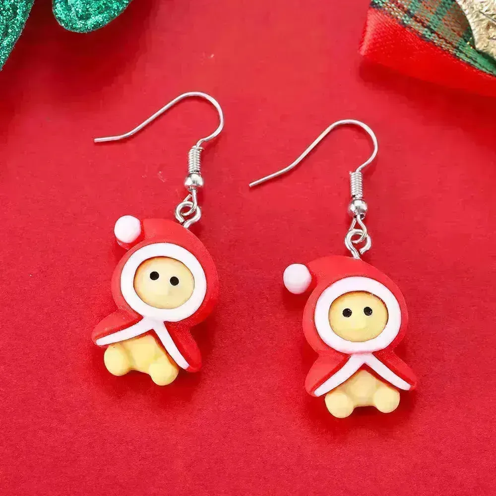 Creative Cartoon Christmas Earrings Fashion