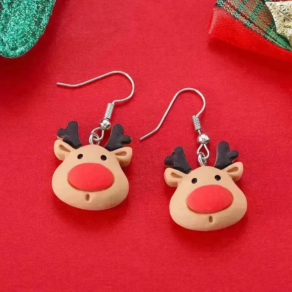 Creative Cartoon Christmas Earrings Fashion