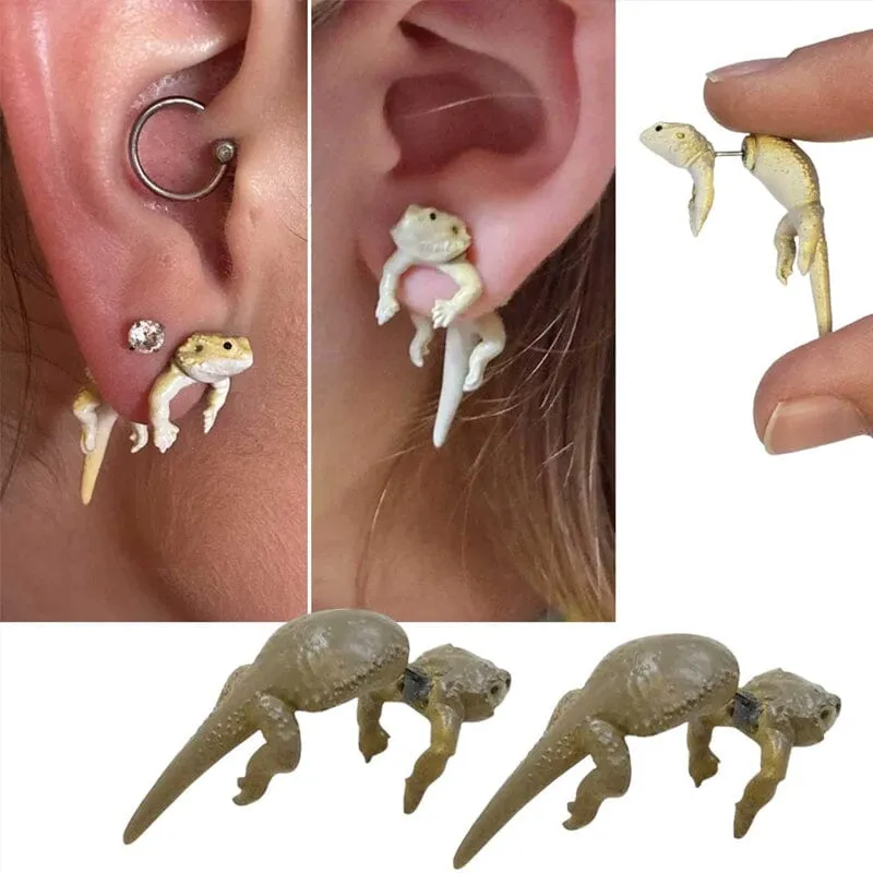 Creative Lizard Stud Earrings