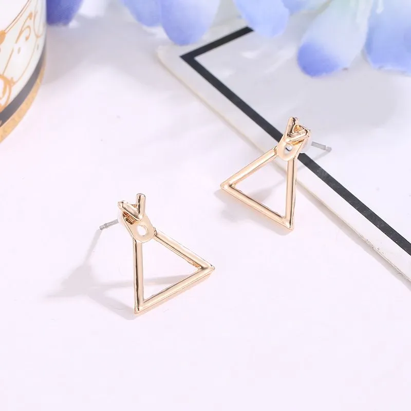 Creative Triangle Square Stud Earrings For Women
