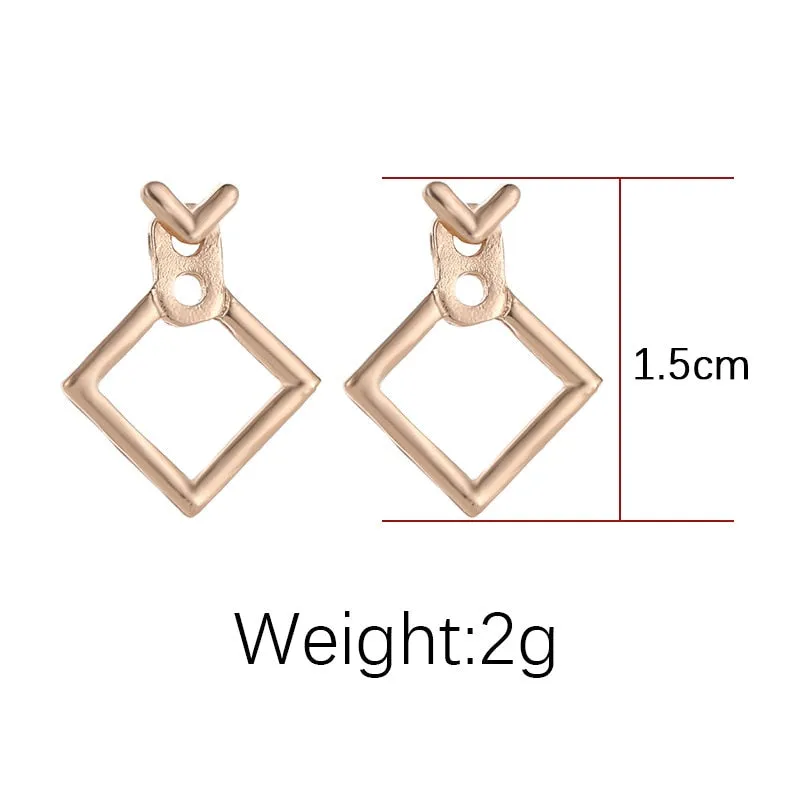 Creative Triangle Square Stud Earrings For Women