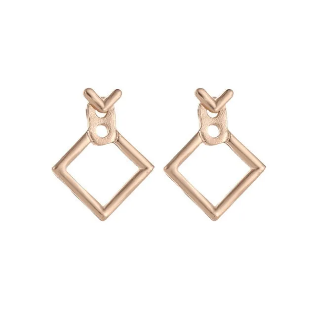 Creative Triangle Square Stud Earrings For Women