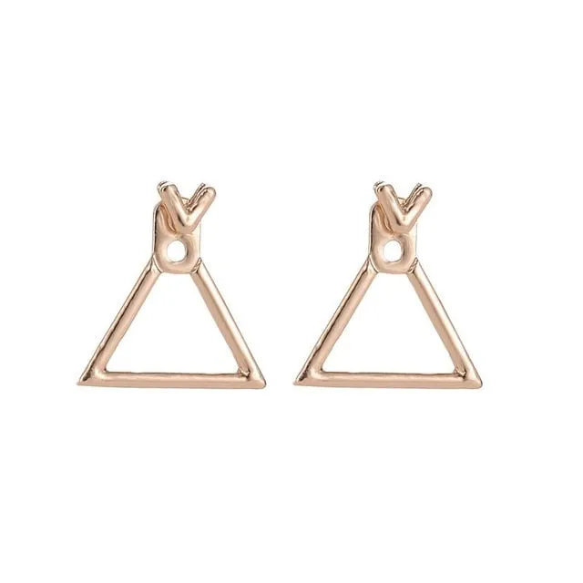 Creative Triangle Square Stud Earrings For Women