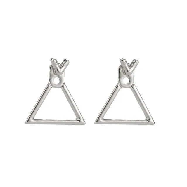Creative Triangle Square Stud Earrings For Women