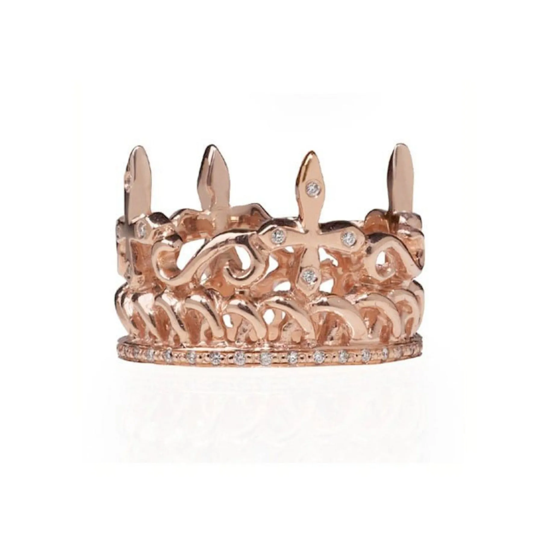 Crown Diamond Ring