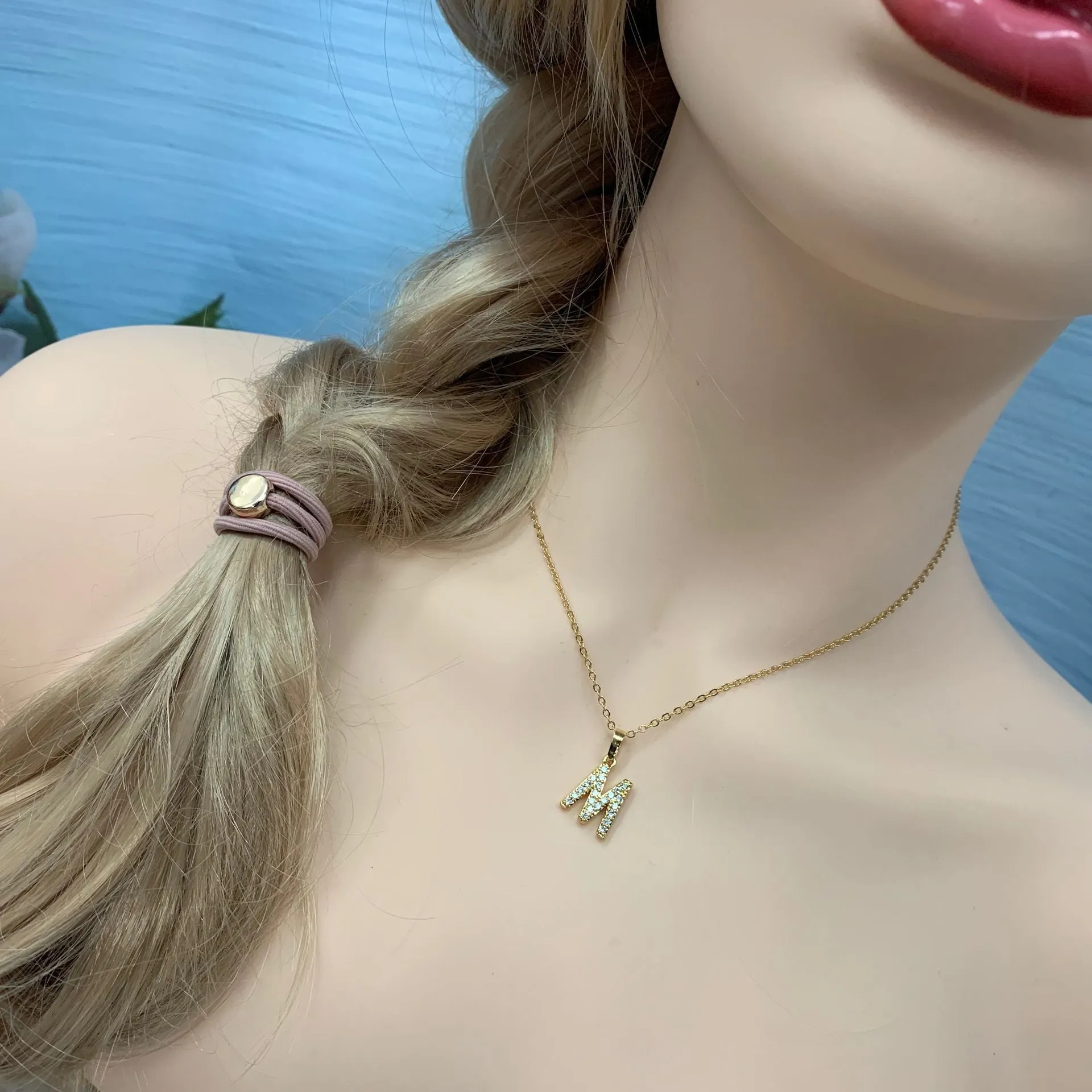Cubic Zircon Alphabet Pendants Gold Silver Color Copper Mini A-Z Letter Pendant Necklace Shinning 26 Initial Collares Jewelry
