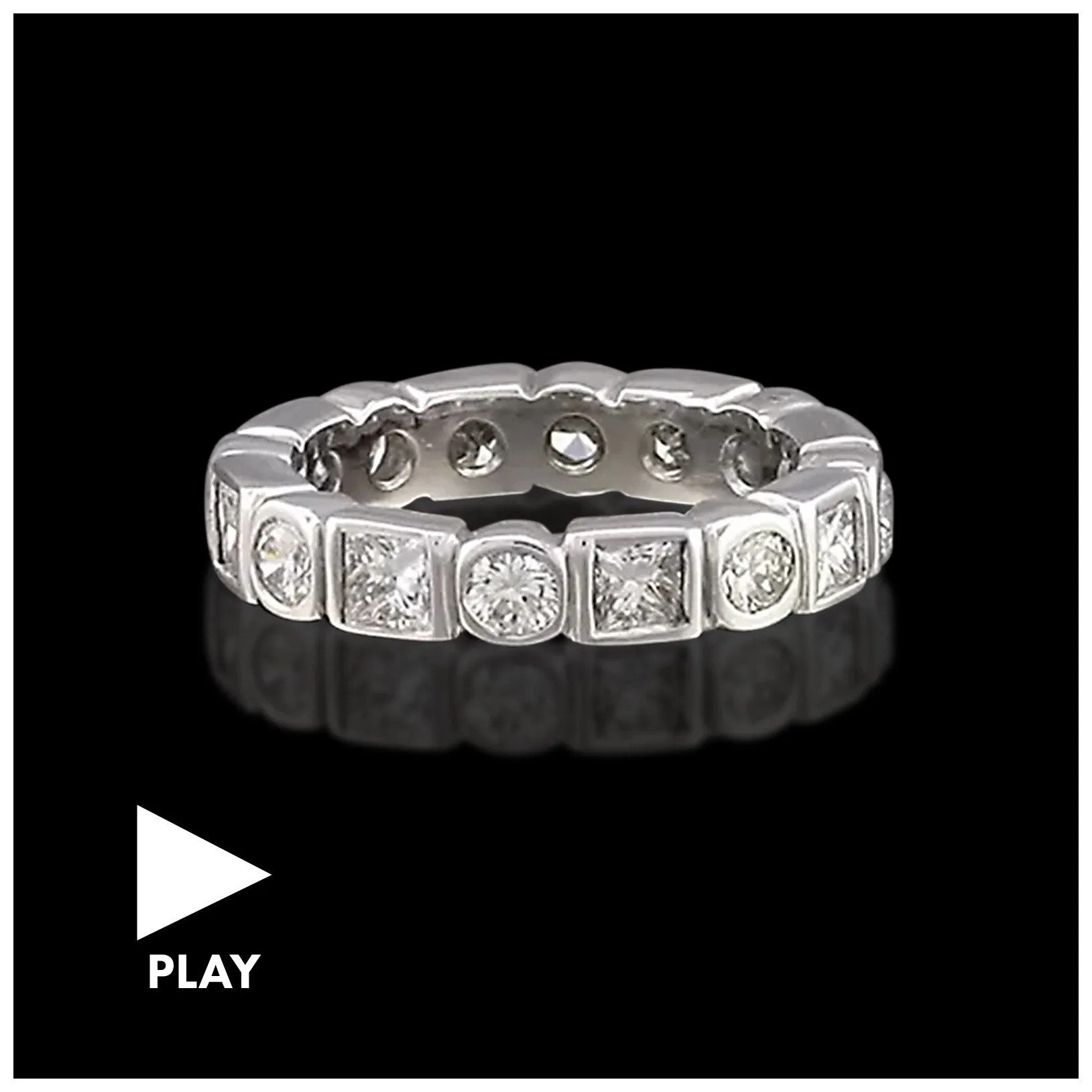 Custom Round & Princess Diamond Eternity Band